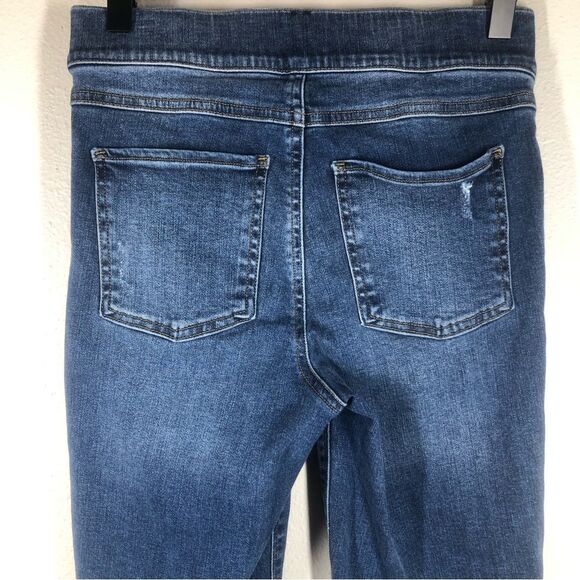 SPANX Distressed Ankle Skinny Leg Jeans Jeggings Raw Hem Small - Picture 6 of 8